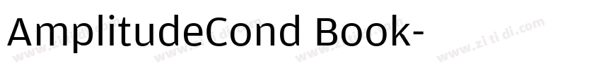 AmplitudeCond Book字体转换